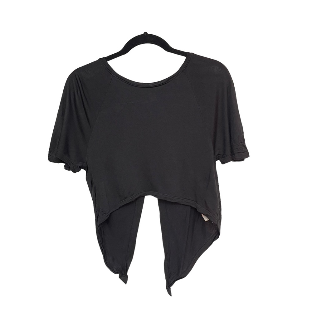 3 For $15‼️ BUNDLE & SAVE Forever 21 Black Short Sleeve Cropped Top Size XS